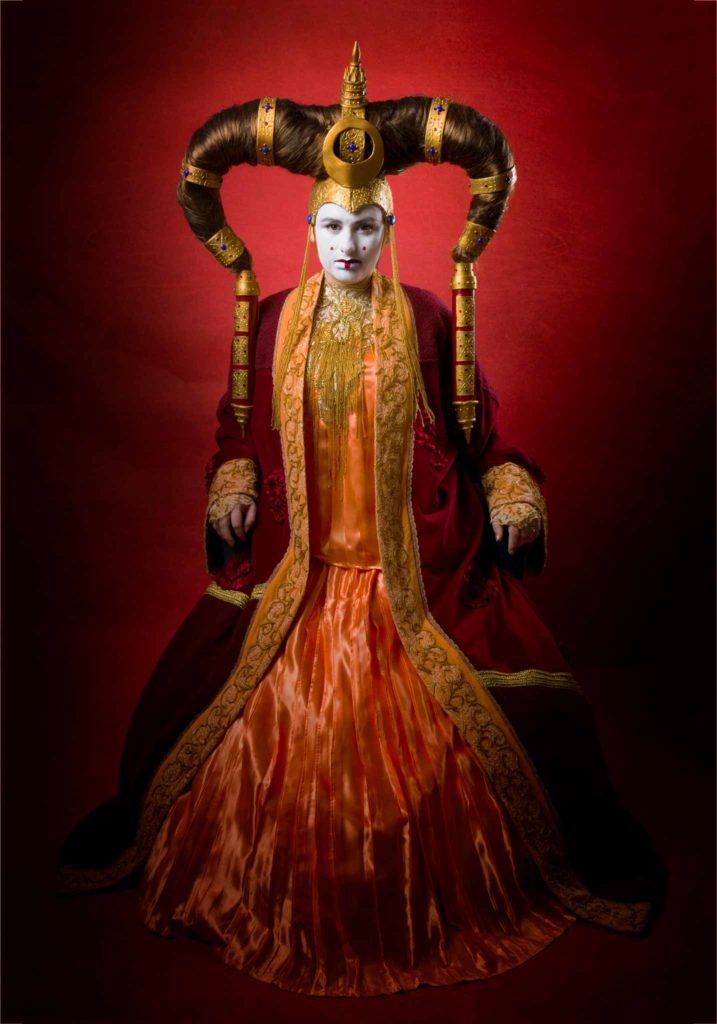 Photo Cosplay de la princesse Amidala de l'univers Star wars réalisé par un photographe de boulogne sur Mer à Calais pour le book d'une Cosplayeuse